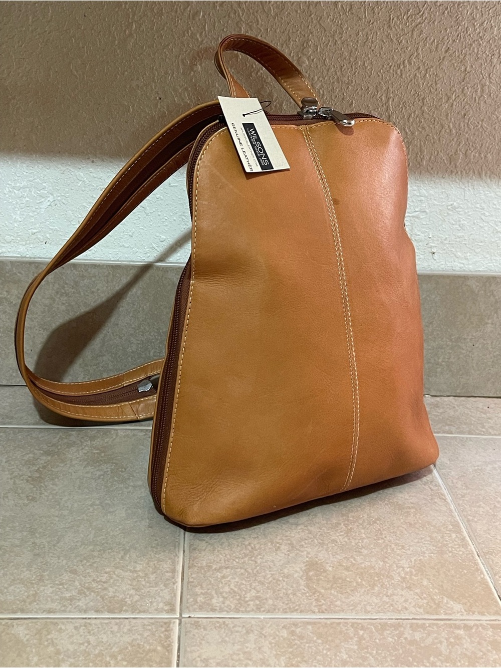 The Wilsons Leather U-Zip Sling Backpack Unisex nwt